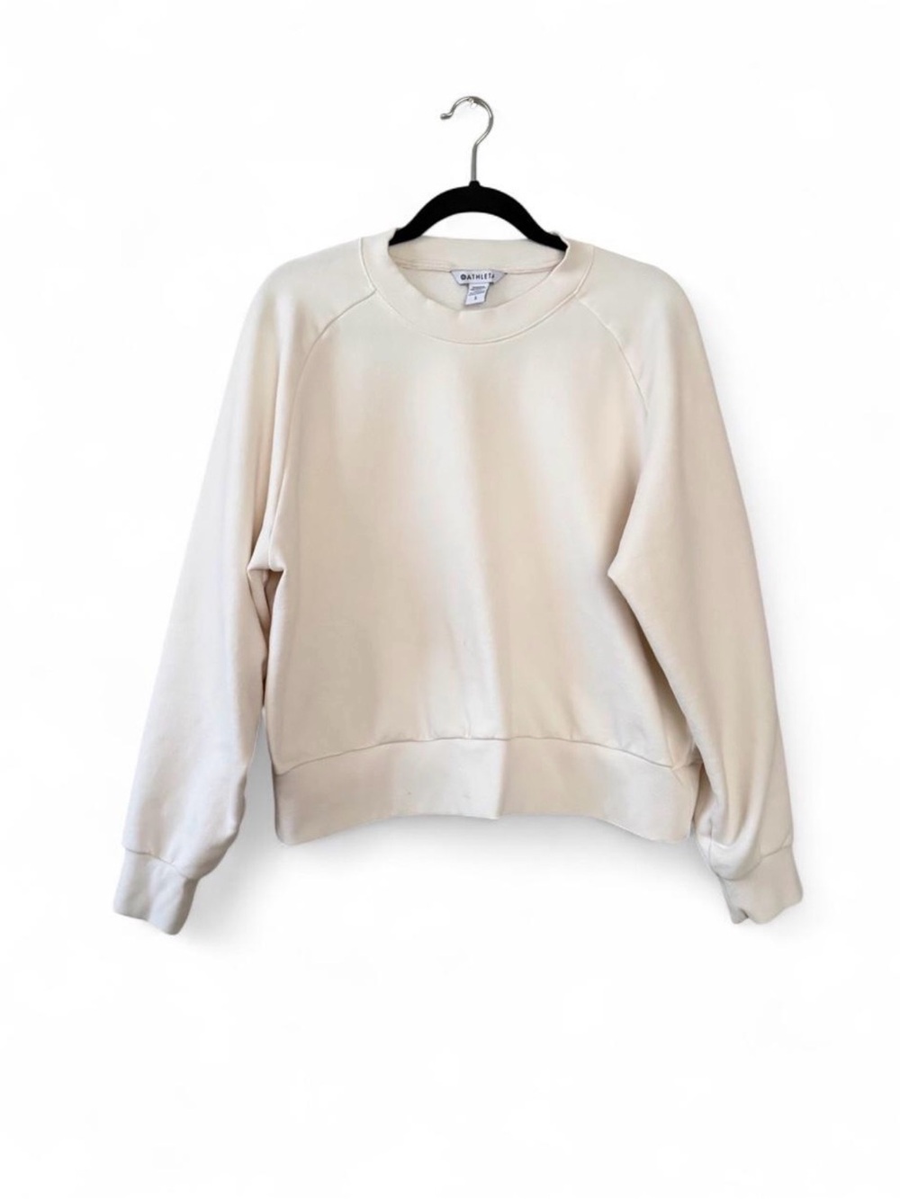 Athleta Women's Crewneck Sweatshirt in Cream